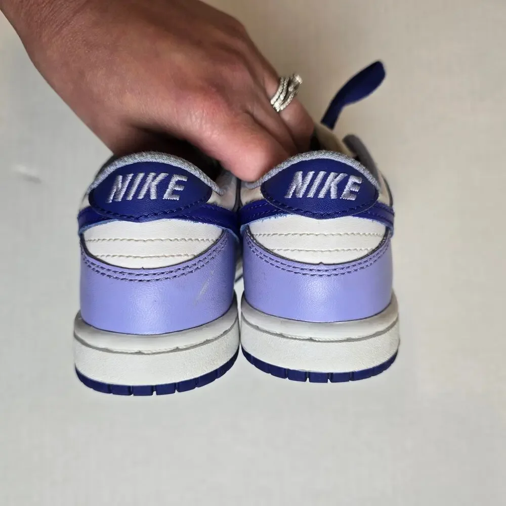 Nike Dunk Low Blueberry PS Size 12C DZ4457-100 White Light Thistle